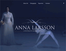 Tablet Screenshot of annalarsson.nu